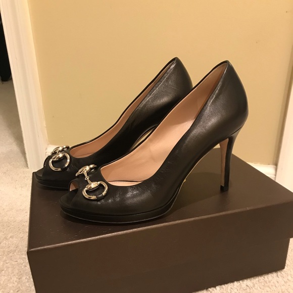 Gucci Peep Toe Black - Picture 2 of 4